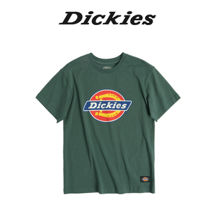 Dickies童装男童女童T恤24新彩标logo印花基础款圆领短袖T恤合身