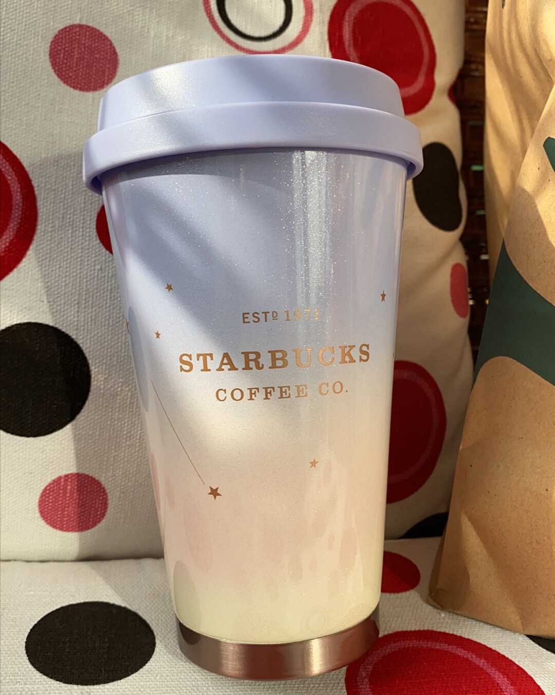 星巴克杯子2020年圣诞新款极光星愿系列 极光星愿随行杯370ml