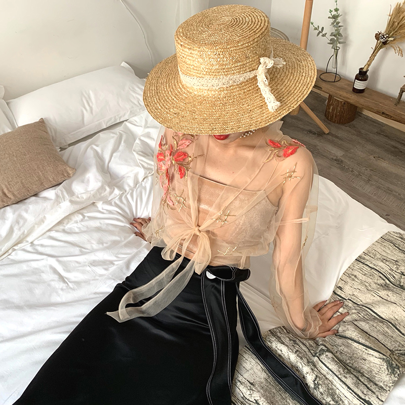 蕾絲開衫女 LYS秋季新款刺繡釘珠時尚複古宮廷風v領系帶仙女上衣在類目 女裝/女士精品, 蕾絲衫/雪紡衫中 - 來自Buy2taobao.com提供專業的淘寶代購服務