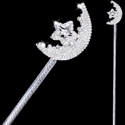 星星月亮魔法权杖手杖魔杖儿童女孩仙女公主天使道具生日礼物翅膀