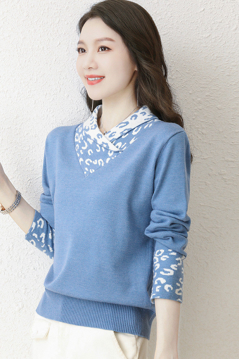 印象草原2022春秋季新款傲丝度羊毛衫济民女装兔皇针织衫羊绒毛衣