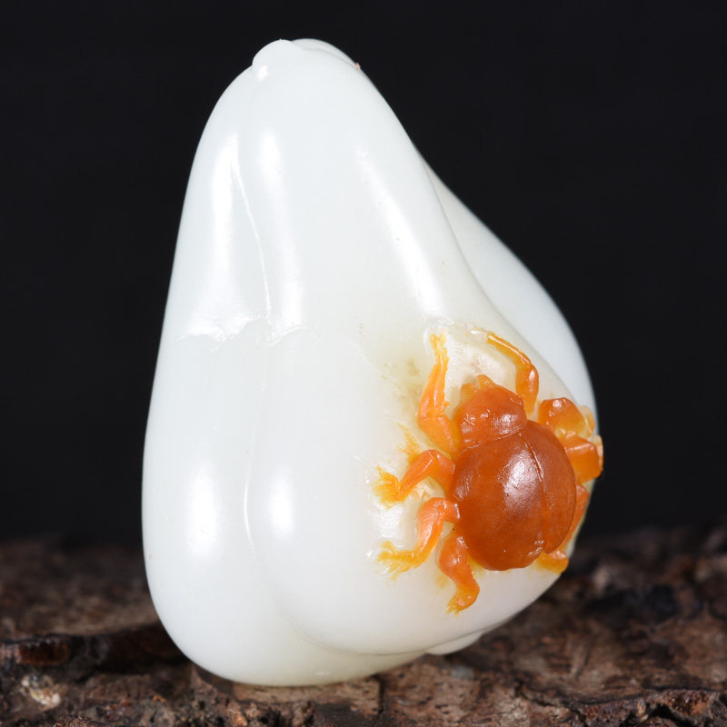 省级玉雕大师时晓印作品 和田玉 富甲天下挂件 46.73克 *