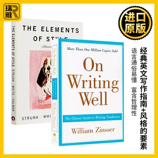 风格的要素The Elements of Style 经典英文写作指南on writing well 英文原版进口英语书籍onwritingwell 搭word power made easy