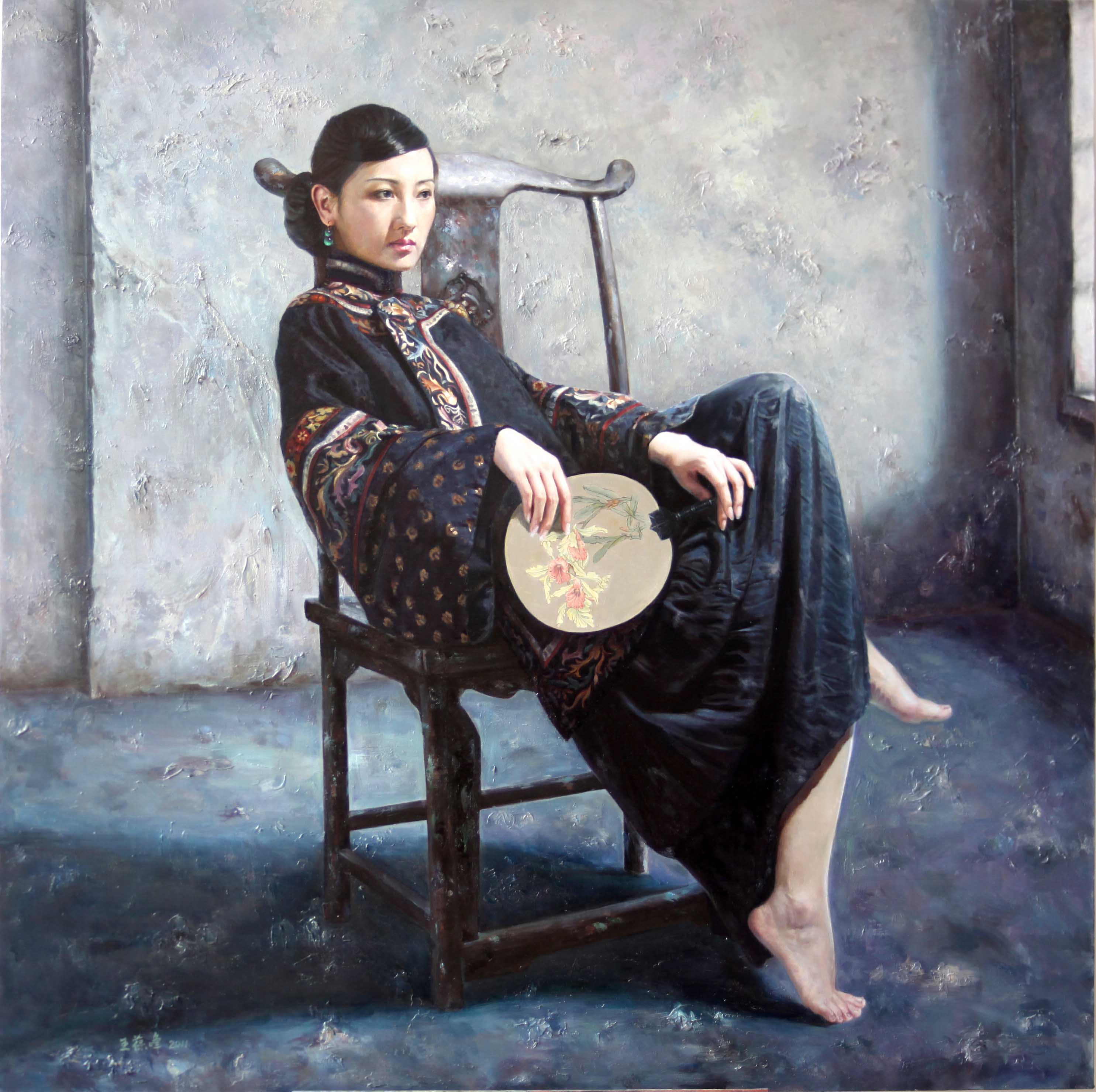 王葆峰油画作品《仕女系列之二》