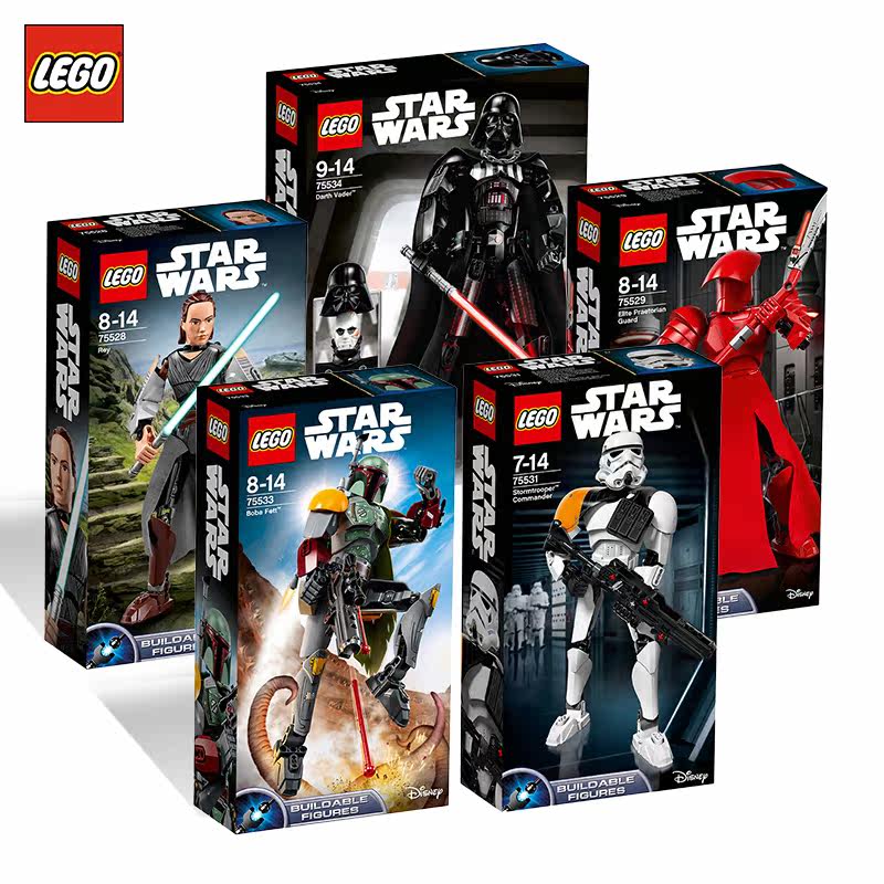 lego乐高积木男孩玩具 星球大战人偶达斯维达2018款75534 75531