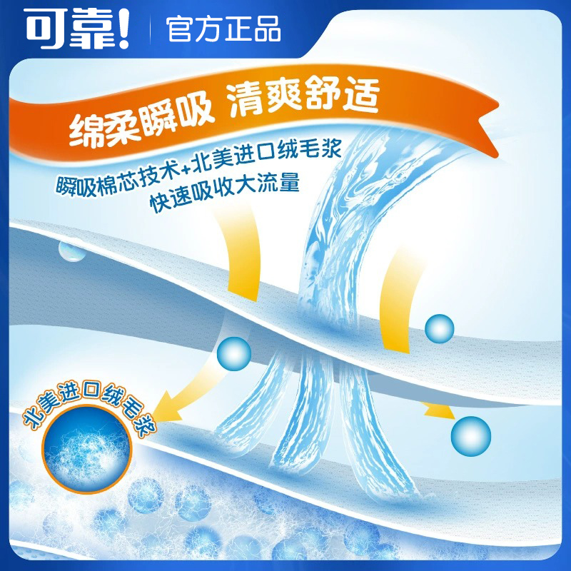 可靠吸收宝成人纸尿片S码490*210多功能老年纸尿片尿垫36片10包装