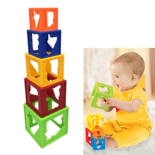 AIVIAI Nesting Blocks Stacking Cubes Nesting Cups Stacking Tin the Decoration/Construction/Supervision , Decorated with soft assembly category - from Buy2taobao.com to provide professional Taobao agent buy service