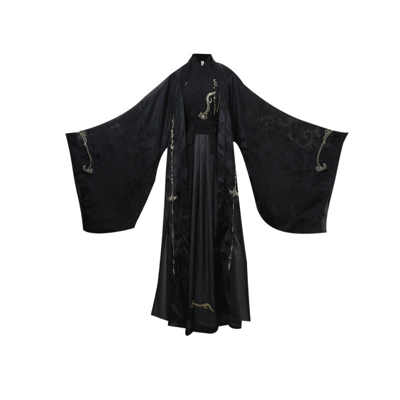 3202龙纹汉服双层大袖衫中国风古装武侠复古学生表演套装