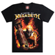 新款摇滚乐队麦格戴斯Megadeth骷髅死神创意印花休闲嘻哈T恤街头
