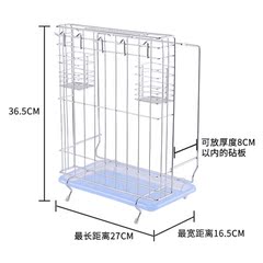 菜刀架子厨房用品置物架刀座不锈钢刀具刀板架壁挂多功能刀架包邮