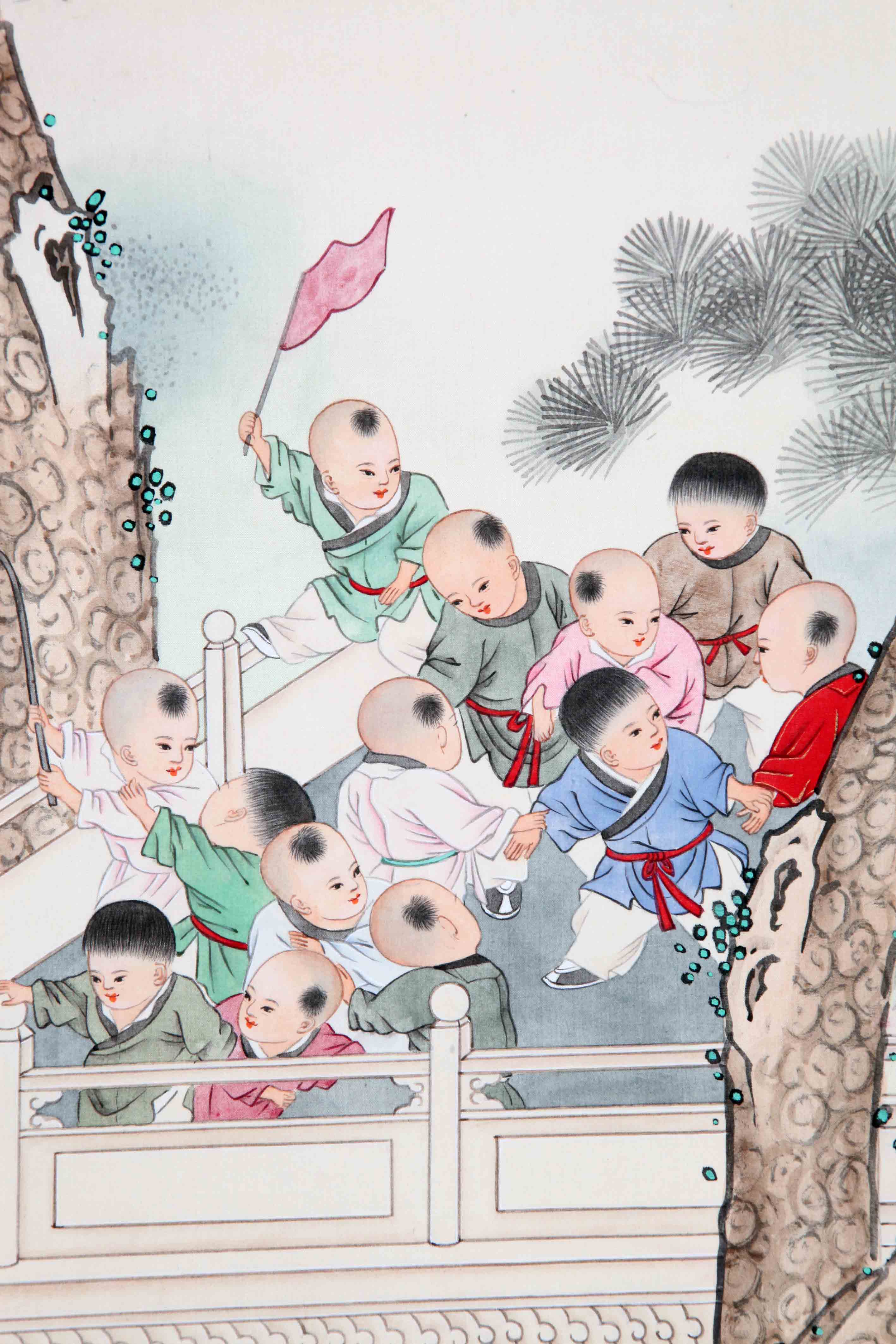 黄均《百子图》