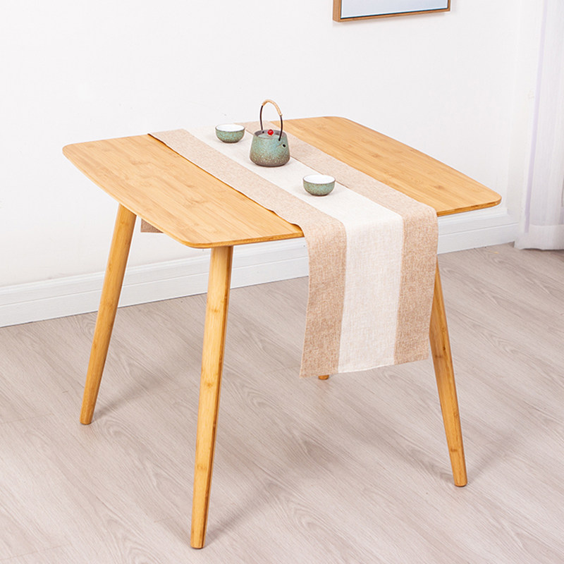 四方桌楠竹方桌子儿童学习桌实木吃饭桌正方形家用小户型餐桌北欧