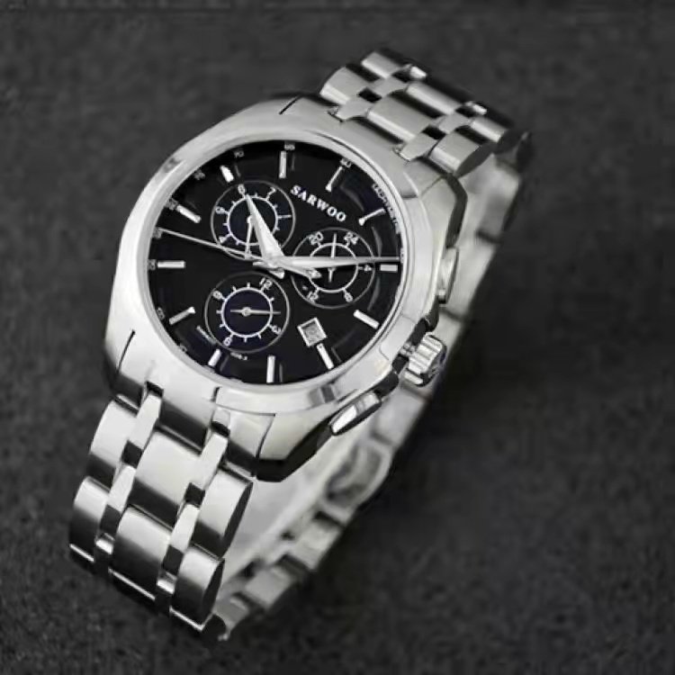 sarwoo/商沃正品经典六针多功能全自动机械男士腕表