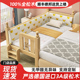 儿童床拼接床实木定制单人小床带护栏公主床婴儿床加宽床拼接大床