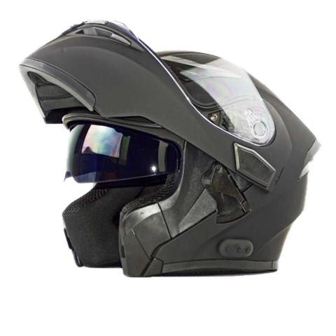 a易连易控摩托车头盔男揭面盔带蓝牙四季冬季全盔覆式个性酷安全