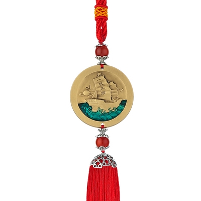 一折车挂饰品挂件保平安一帆风顺