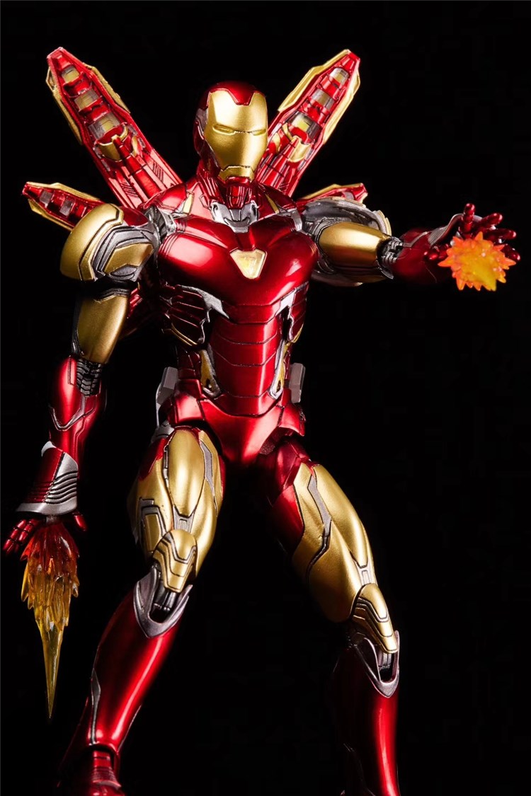 comicavqe 1/12 cs钢铁侠mk85金属合金超可动可发光兵人模型玩具