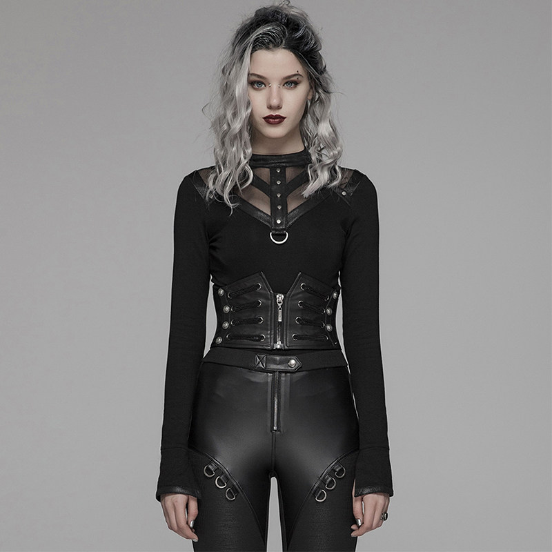 魔叹╋ punk rave 哥特gothic蒸汽朋克steam皮腰封束腰女 ws306