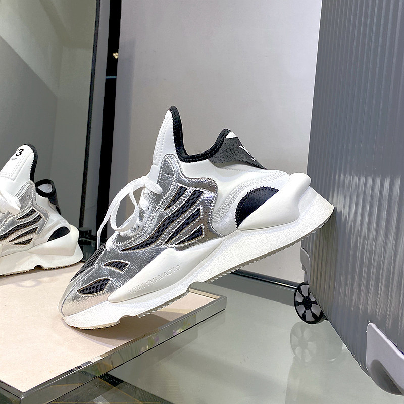 夏季升级新款gzfogy3男鞋白武士老爹鞋真皮透气网面情侣运动潮鞋