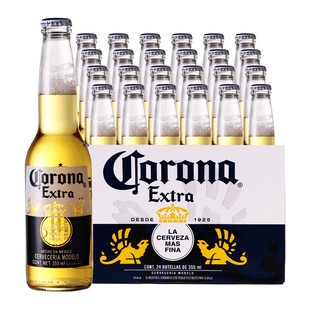 墨西哥进口科罗娜CORONA啤酒拉格黄啤酒355ml*24瓶整箱临期清仓