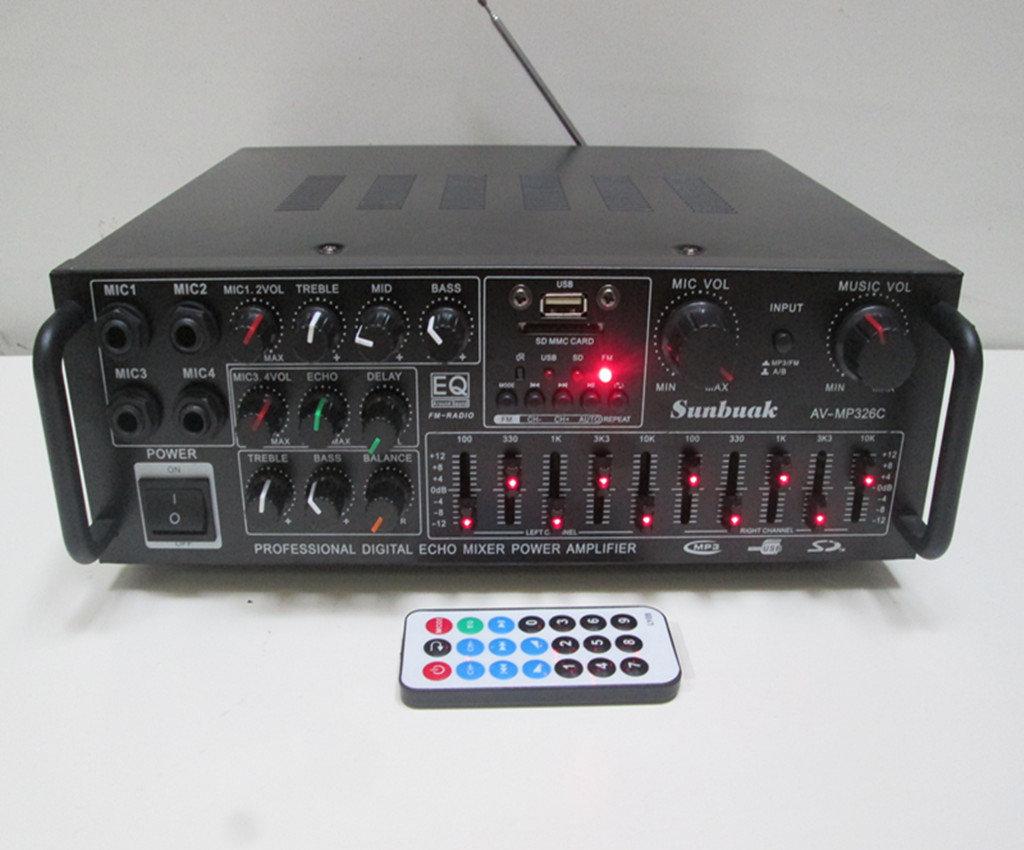 220V/12V户外家用电脑桌面卡拉OK大功率摇控EQ均衡插卡功放机音响|ruв категории видео электрических приборов, HIFI оратор/усилитель/инвентарь, усилитель - от Buy2taobao.com для оказания профессиональной услуги покупки агента Taobao