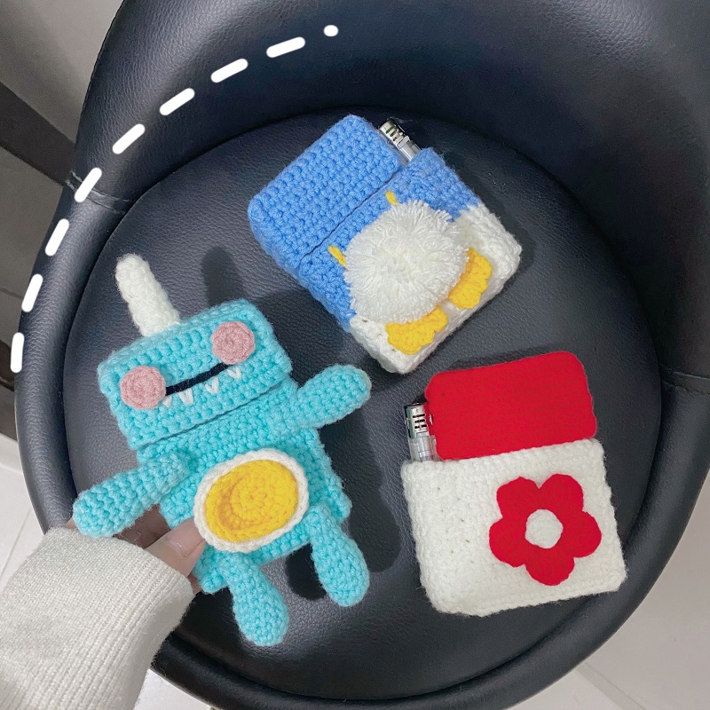 8折后价￥55天猫新品针织烟盒手工钩