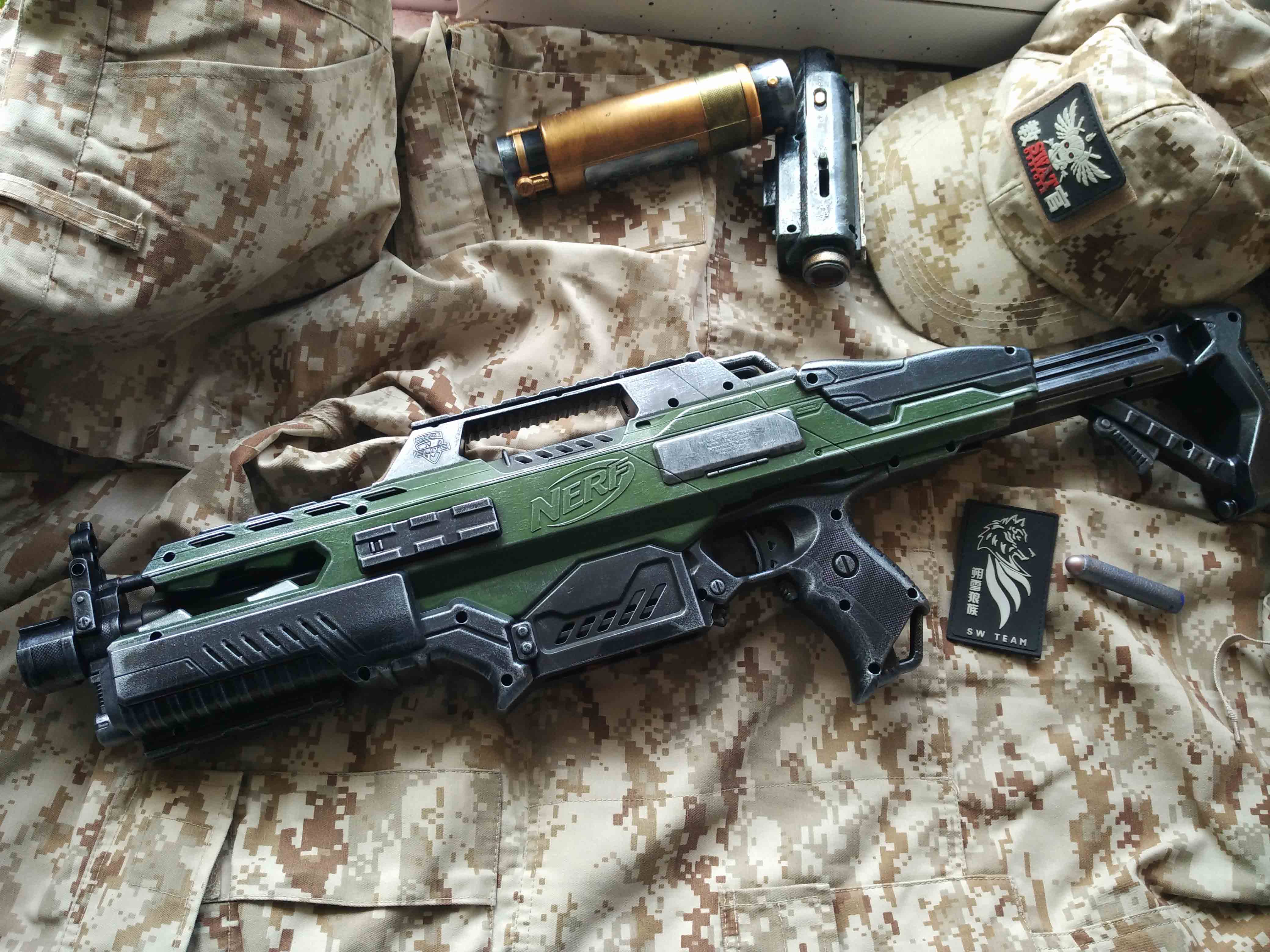 nerf涂装 精e4492 电影道具摄像摄影装饰家装塑料可改装软弹枪