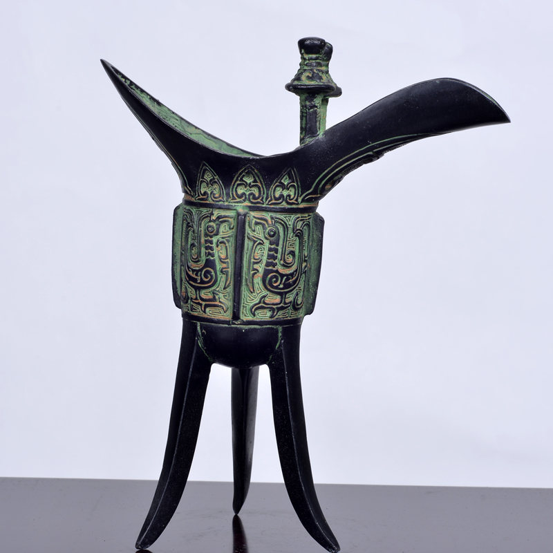 工美大师周长海 仿古铜器 酒爵