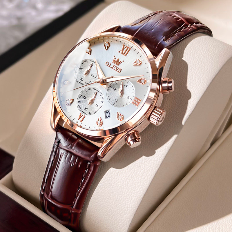 品牌时尚手表女款玫瑰金2022年皮带新款正品名牌小众轻奢防水十大