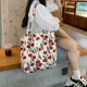 帆布包女2025新款大容量单肩包学生上课通勤托特包休闲百搭手提袋