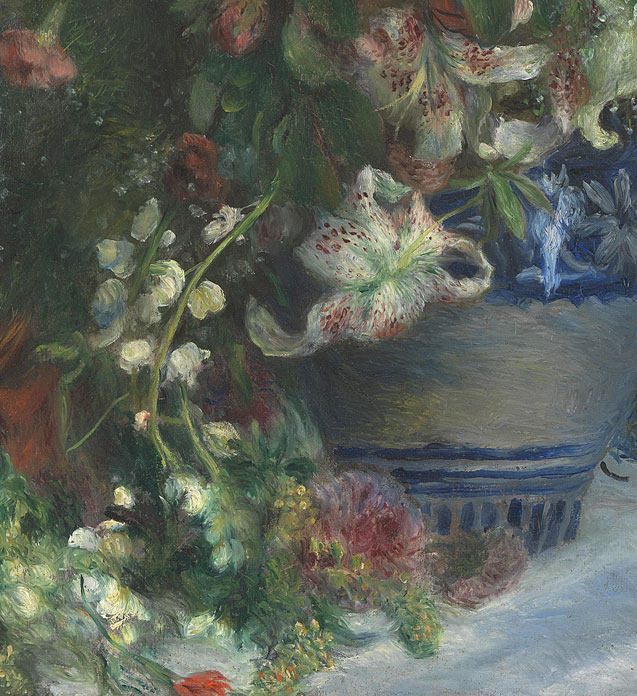 奥古斯特.雷诺阿《静物花卉》数码版画