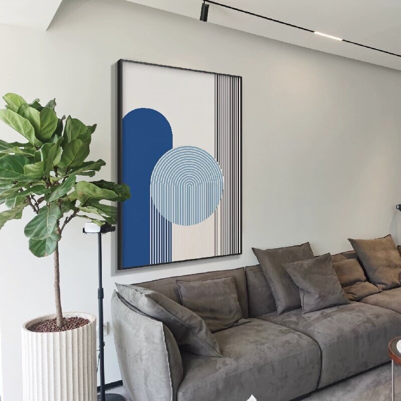现代简约轻奢客厅装饰画沙发背景墙挂画抽象艺术壁画高级感落地画