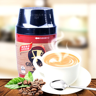 可口可乐乔雅咖啡浓香美式 醇香拿铁340ml共6杯/瓶装速溶咖啡饮料