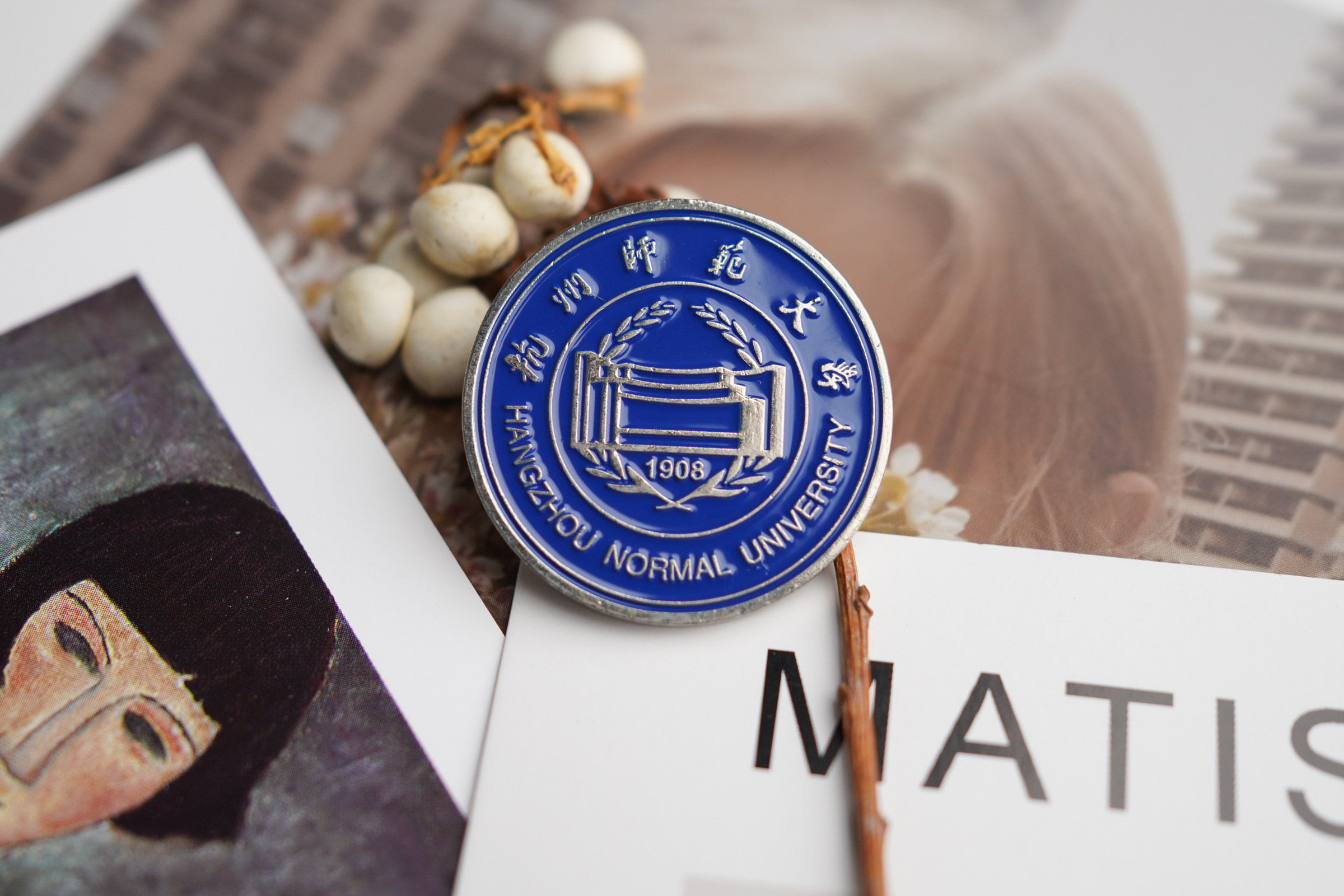 杭州师范大学校徽杭师大校徽杭州师范大学徽章杭州师范大学纪念品