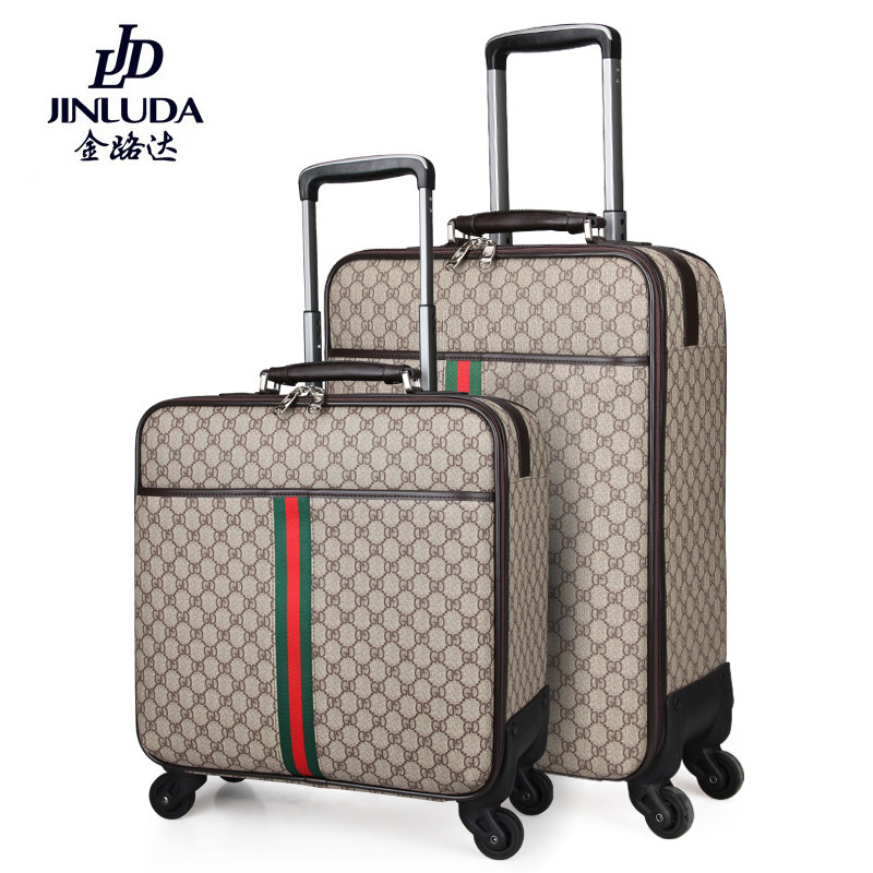 金路达行李箱万向轮静音带减震拉杆箱登机箱20304016寸超轻牛津纺