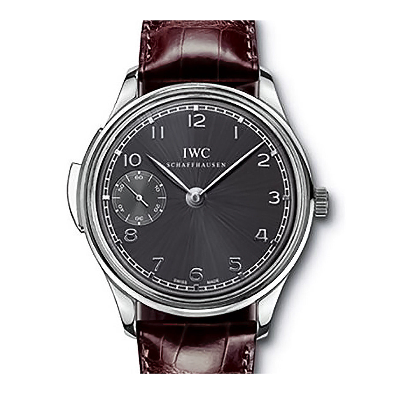 【9.8新】万国手动机械男表 葡萄牙系列 白金 三问