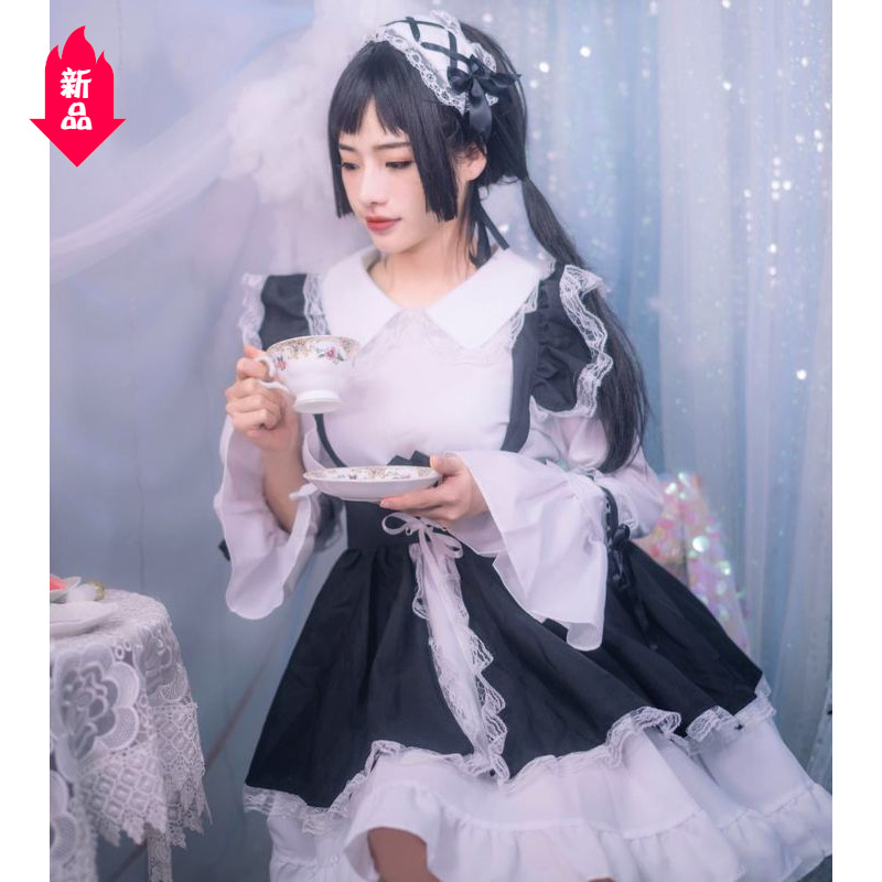 现货!黑白lolita服装 哥特风女仆装 洛丽塔洋装 女装大佬连衣裙|ruв категории Женская одежда, костюм/национальная одежда/театр костюм, национальная одежда/этап погрузки - от Buy2taobao.com для оказания профессиональной услуги покупки агента Taobao