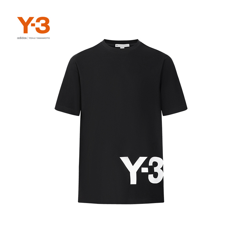 y-3/y3山本耀司男士短袖时尚夏季经典宽松字母印花logot恤 hg6093