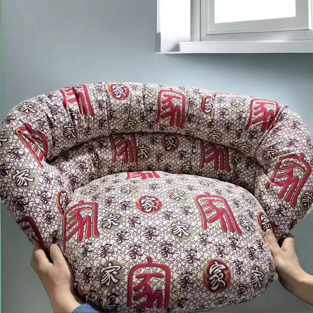 网红民宿户外大象腿椅专用垫子懒人沙发坐垫小象腿椅纯色加厚坐垫