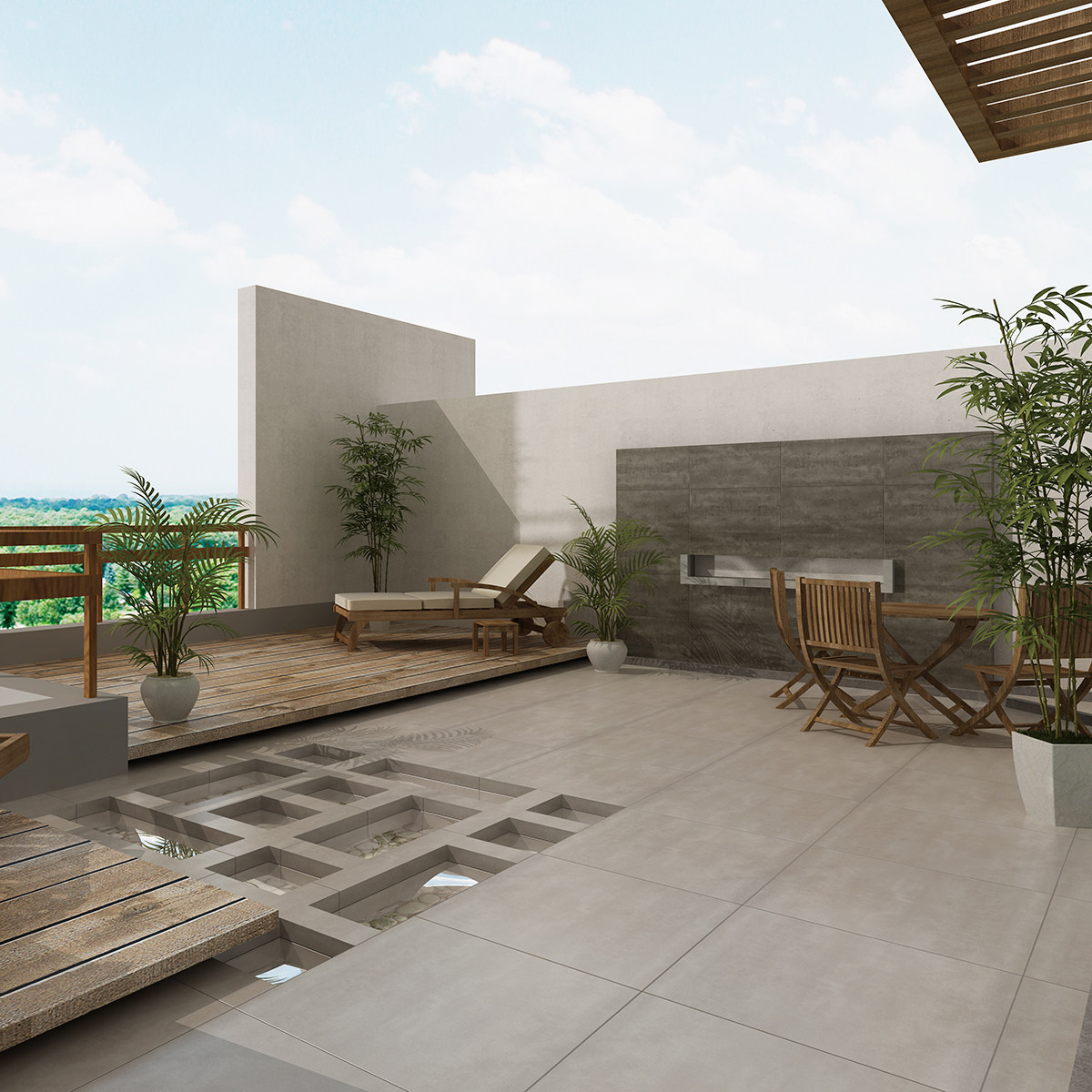 顶楼露台地砖院子楼顶花园天台防滑砖防冻户外瓷砖室外仿古砖庭院已售