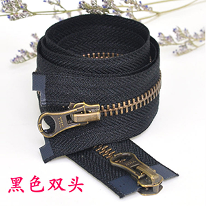 ykk5号长铜齿拉链黑色青古铜拉锁头配件外套皮衣夹克拉头服装辅料在类目 居家布艺, 缝纫DIY材料、工具及成品, 缝纫DIY配件/辅料/配饰, 拉链中 - 来自Buy2taobao.com提供专业的淘宝代购服务