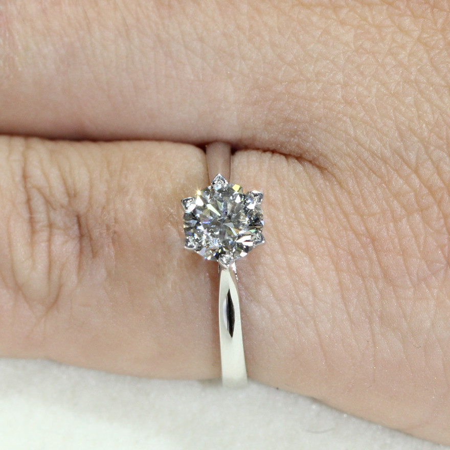 00克拉颜色i-j 净度vvs素玉钻石sy0373