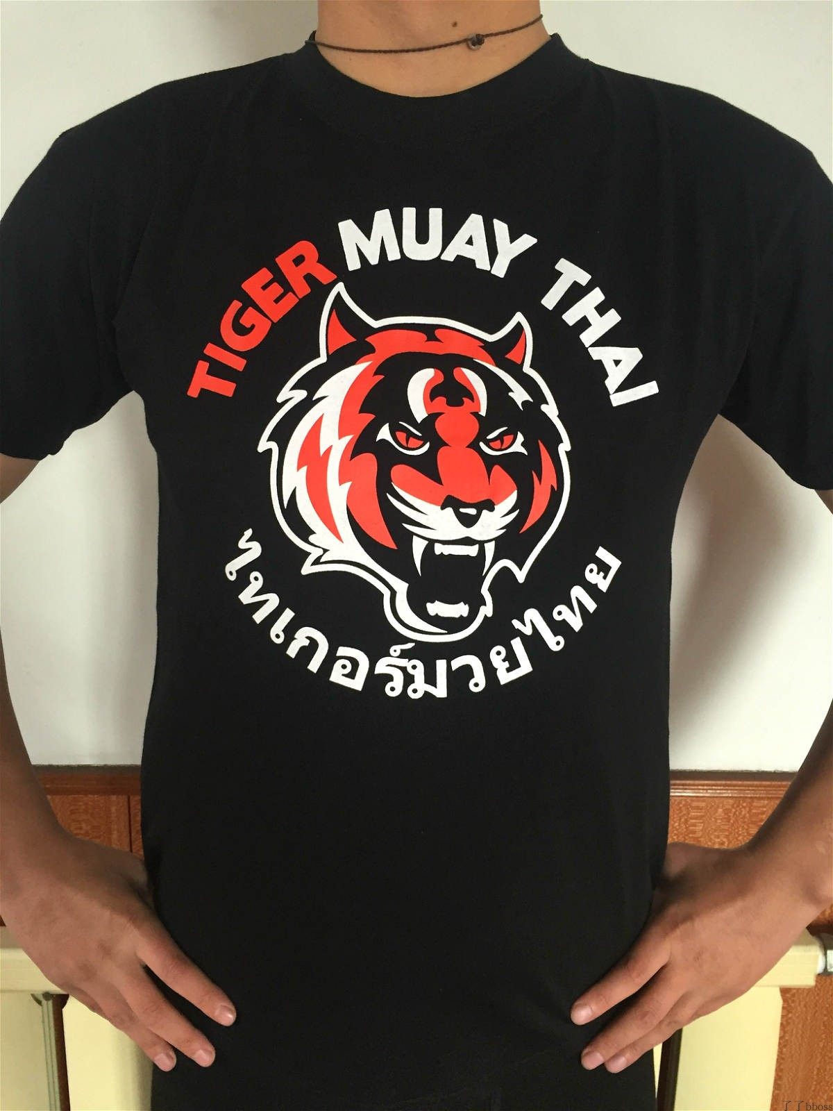 tiger泰国老虎纯棉t恤ufc综合格斗mma拳击搏击散打短袖拳馆训练服