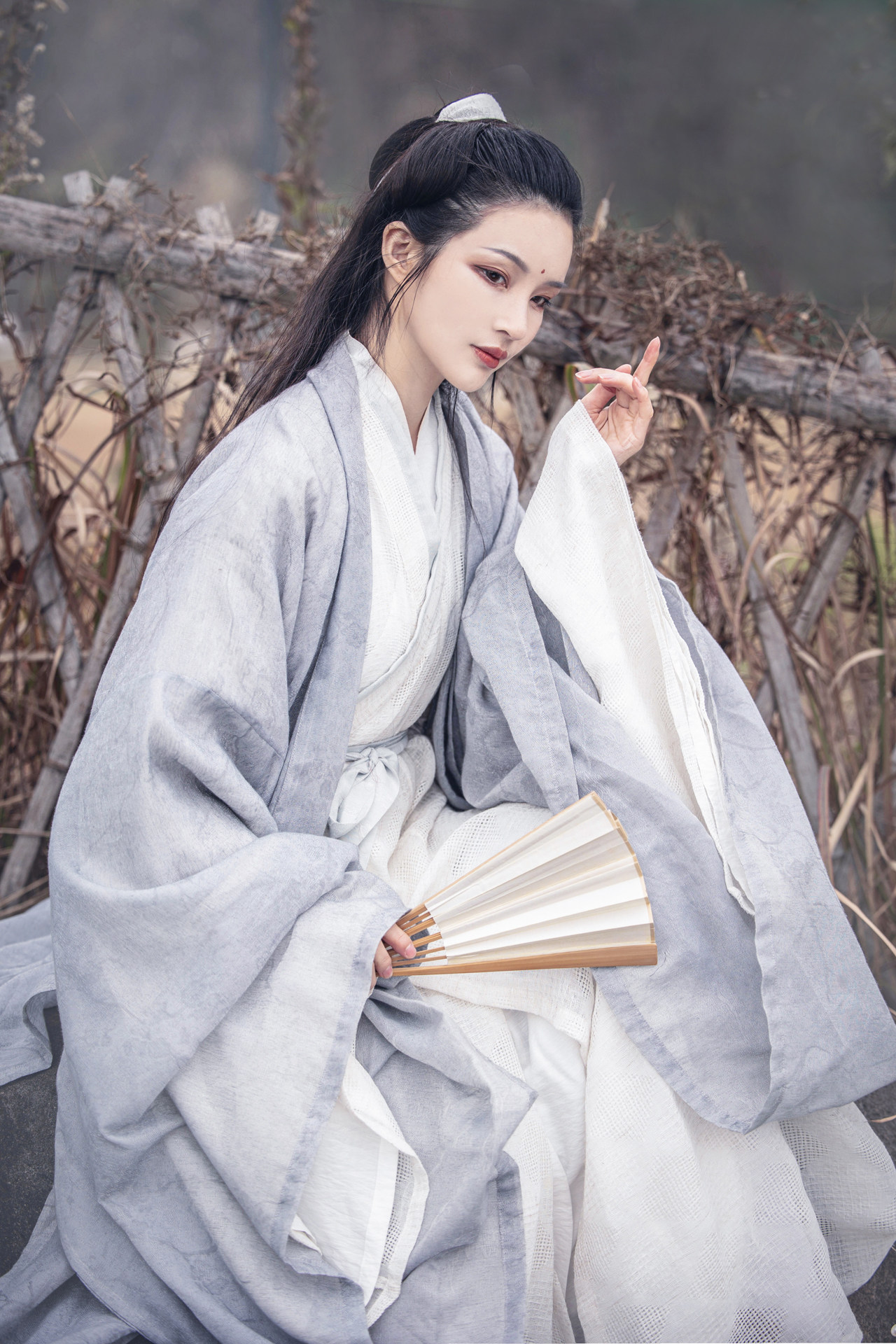 司南阁汉服_司南阁原创【空尘子】汉服春夏男女宋制交领长衫白色三