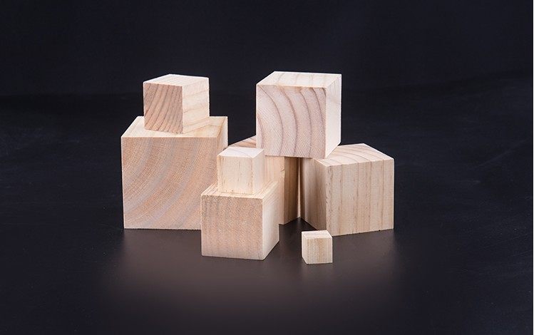diy木头_小木块料 正方形木块diy手工制作模型材料小木头方块方木小屋