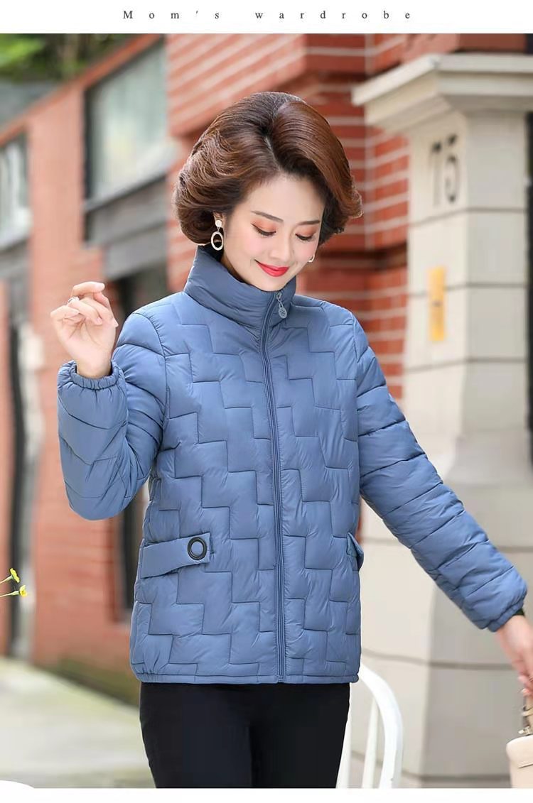 秋冬季女士上衣棉服开衫女装保暖舒适宽松中年妈妈外套上衣棉袄