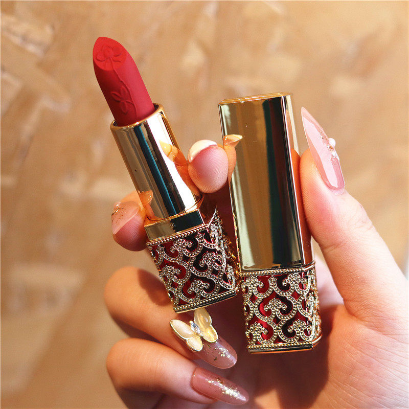 novo口红小众品牌学生推荐平价替代小金条哑光雾面持久滋润雕花