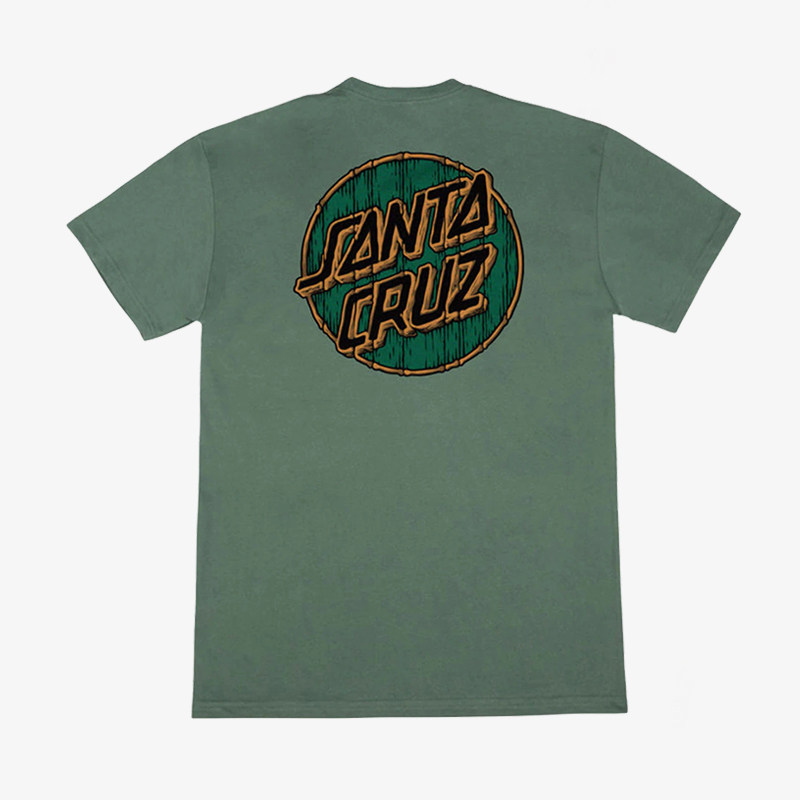 市井店santacruz美版潮牌嘻哈街舞滑板街头火山黑色圆领t恤