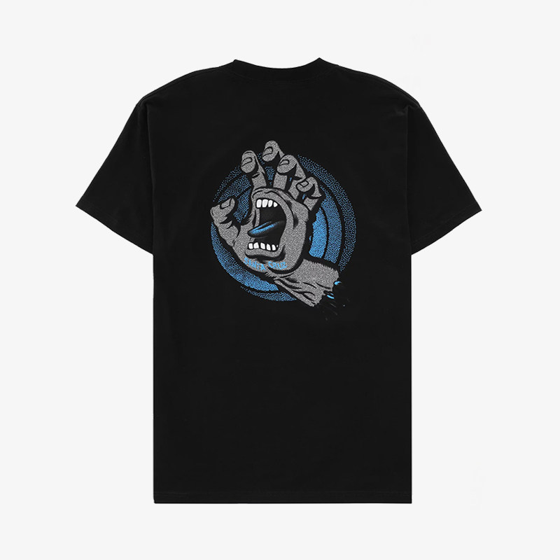 市井店santacruz美版潮牌嘻哈街舞滑板街头尖叫手掌宽松长袖t恤