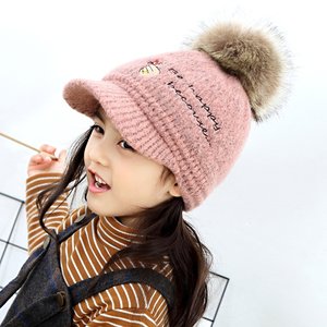 儿童帽子冬季男童宝宝鸭舌时尚3-6岁8护耳保暖秋冬女童针织毛线帽